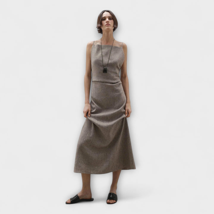Clara - Fliessendes Maxikleid aus Leinenmischung