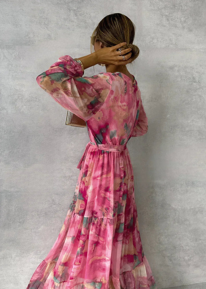 Luísa - Blumenkleid zum Wickeln