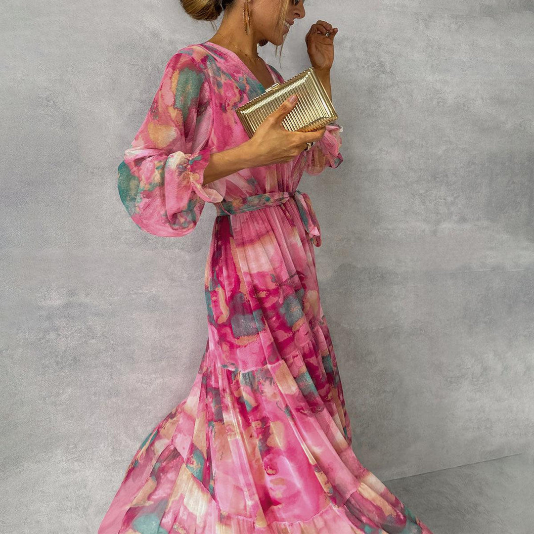 Luísa - Blumenkleid zum Wickeln