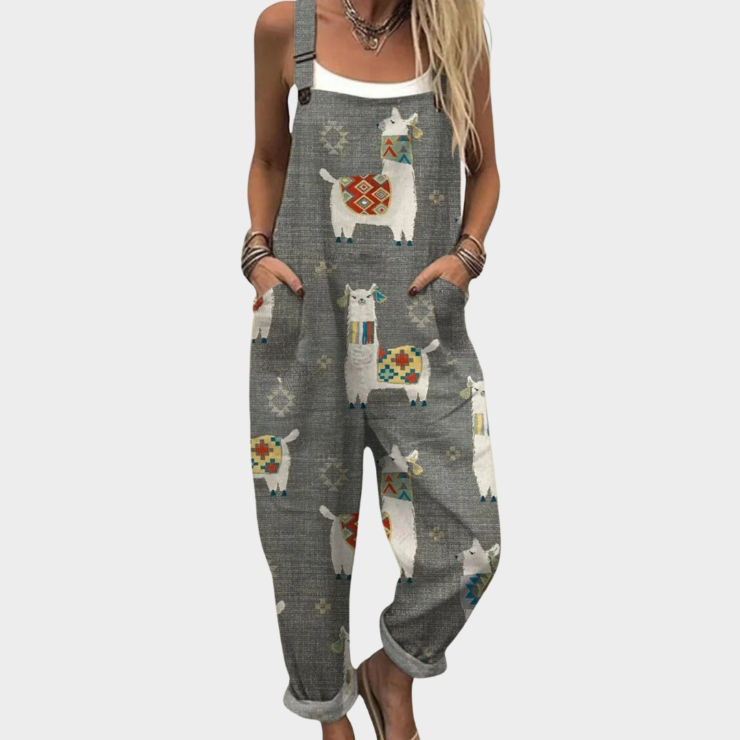 Amalie | Graue Lamas Boho leuchtend