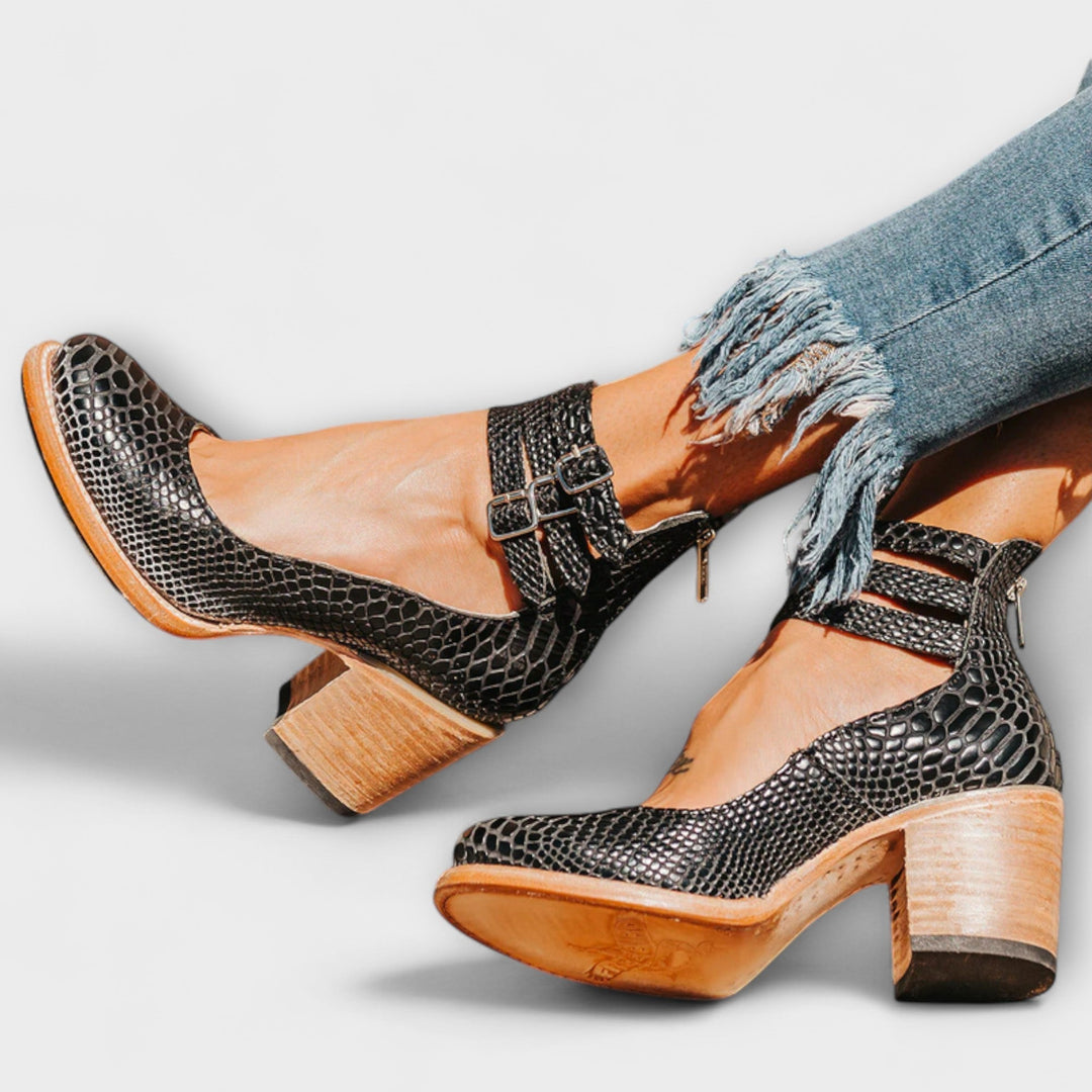 Marisa - Damenschuhe mit dreifachem Riemen