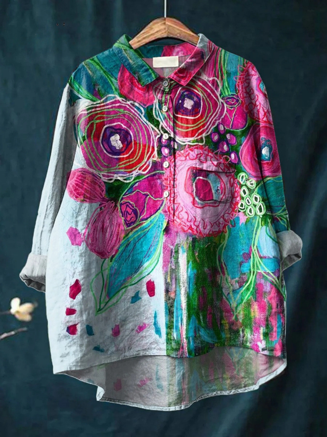 Marlène | Lässiges T-Shirt mit Vintage-Blumenprint