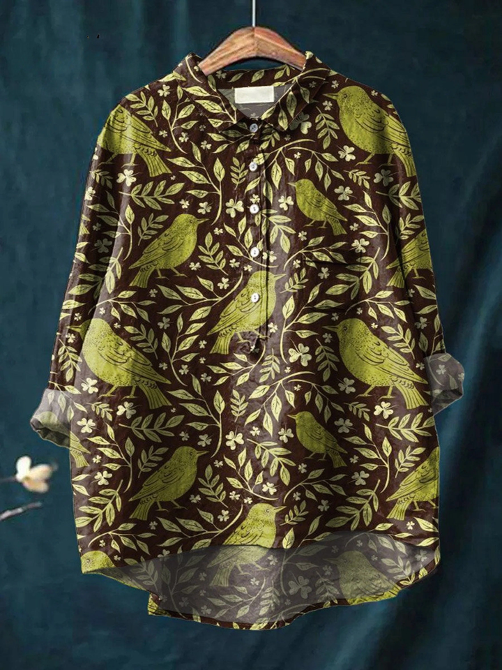 Livia | Lässiges T-Shirt im Vintage-Stil mit Blumenmuster