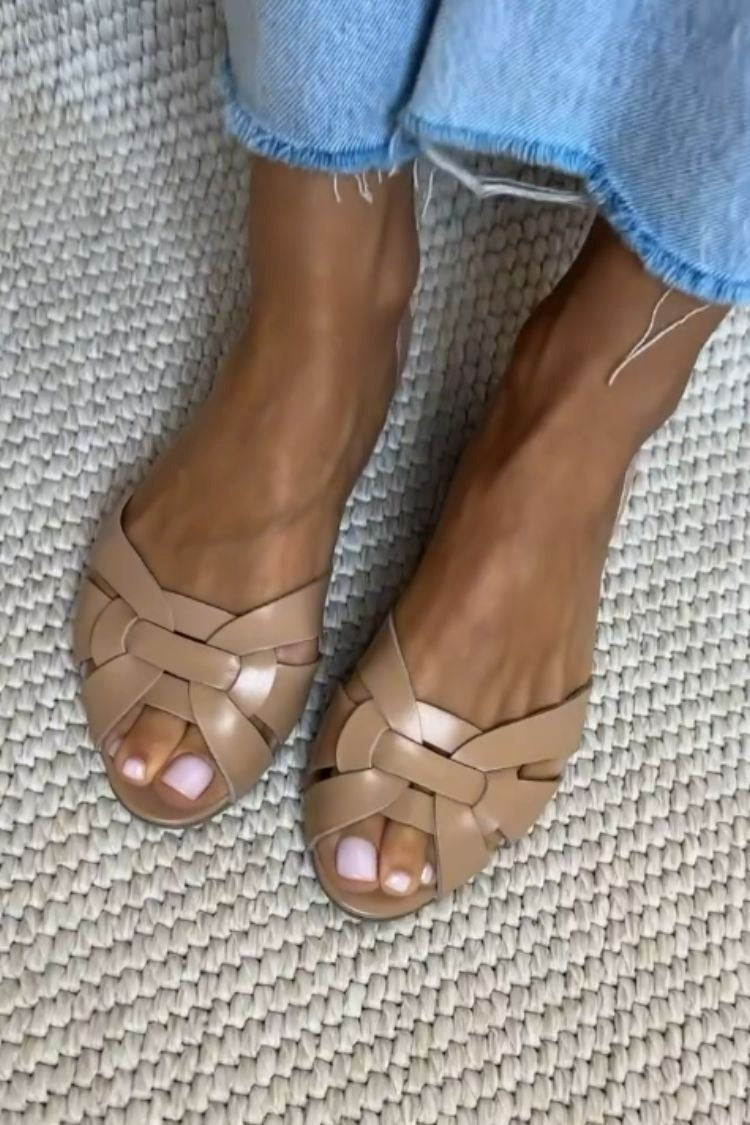 Svenja | Natürliche Flechtsandalen
