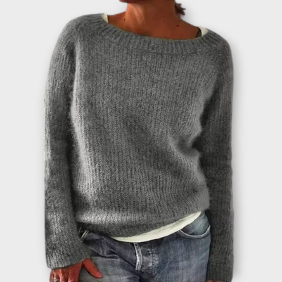 Regine – einfarbiger Pullover