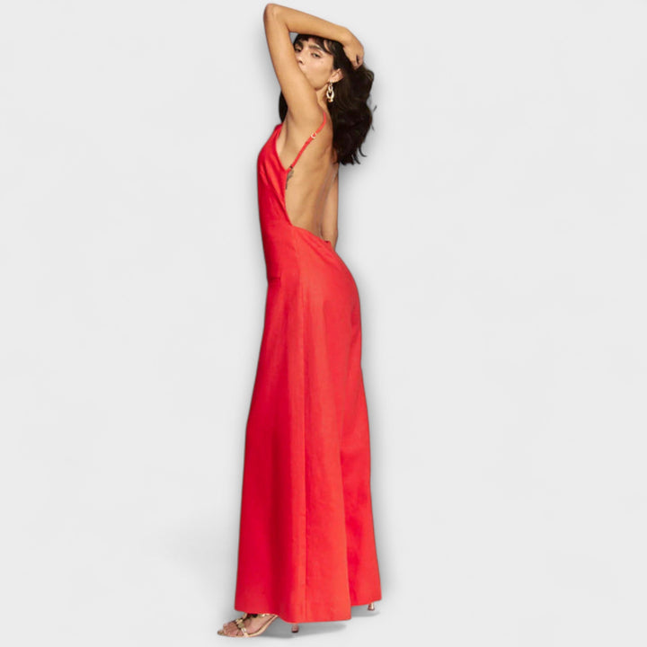 Ylva - Strahlender Halter-Jumpsuit