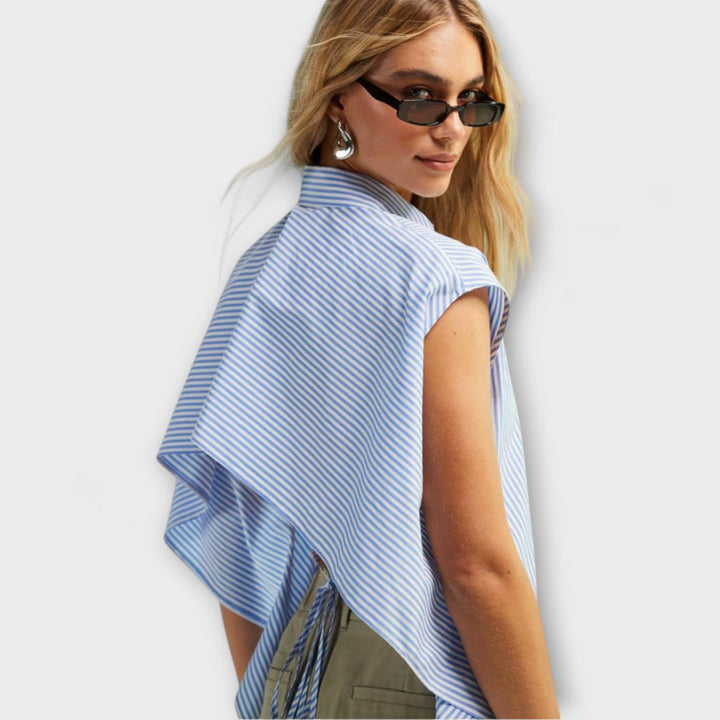 Leona - Ärmelloses gestreiftes Top