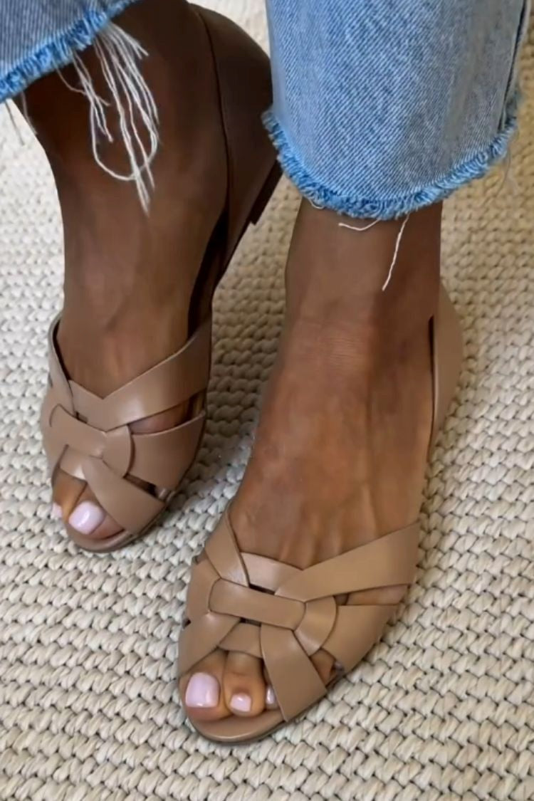 Svenja | Natürliche Flechtsandalen