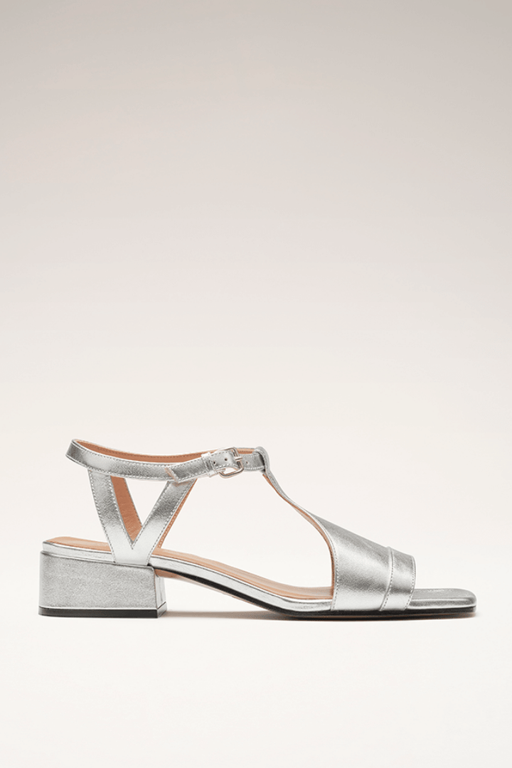 Luisa | Silberne Sommersandaletten