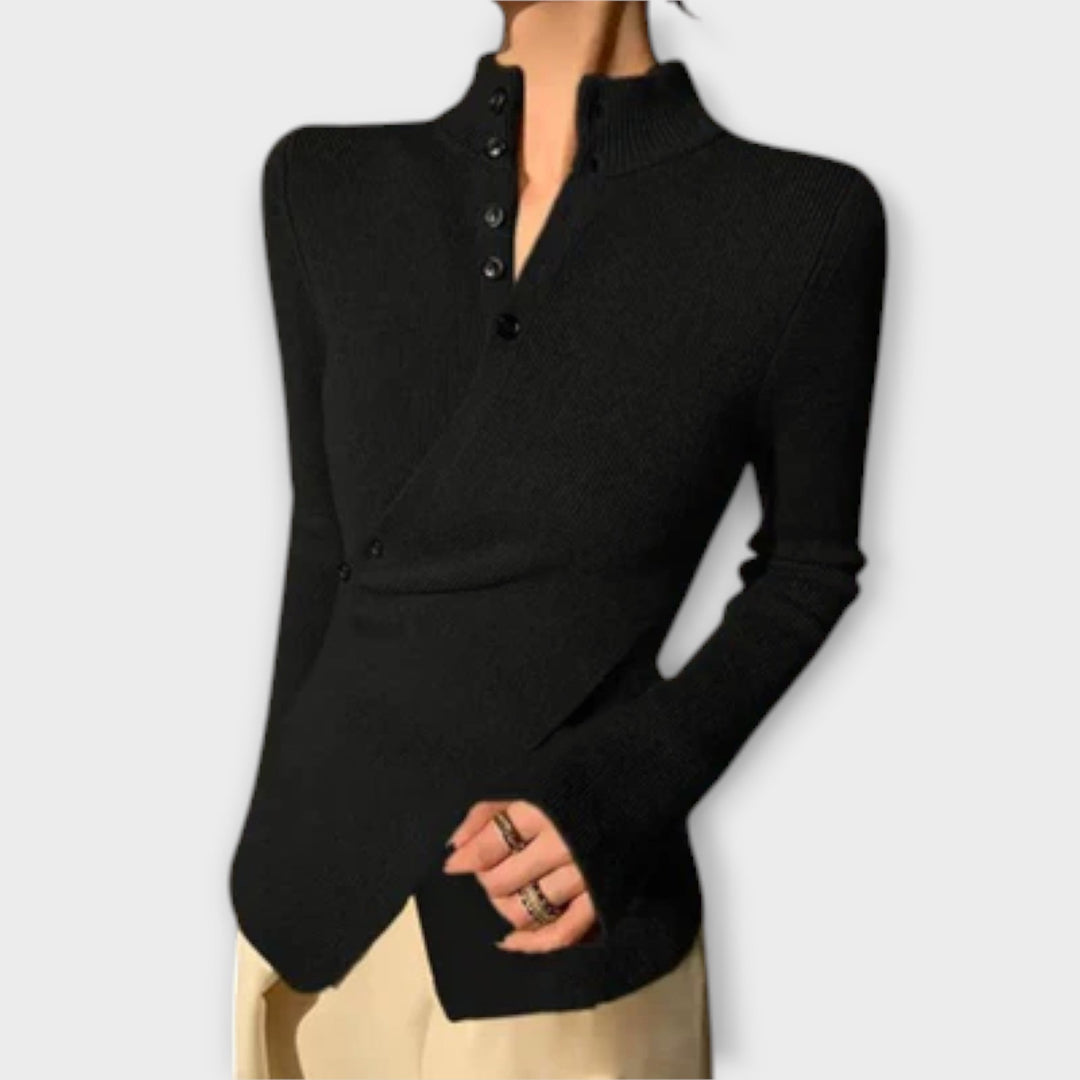 Michiko – Eleganter Slim Fit Pullover