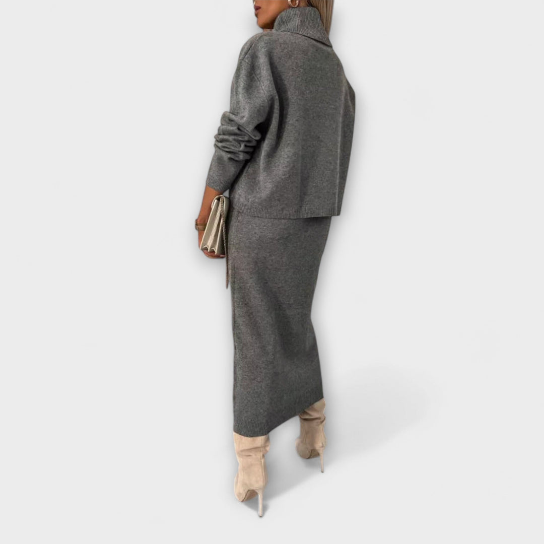 Solange - Kleid mit passendem Rollkragen-Set