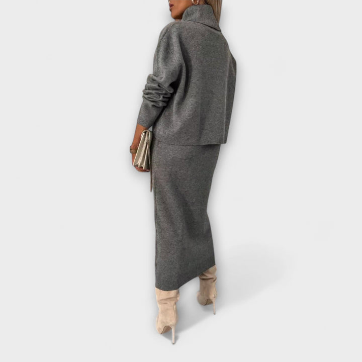 Solange - Kleid mit passendem Rollkragen-Set