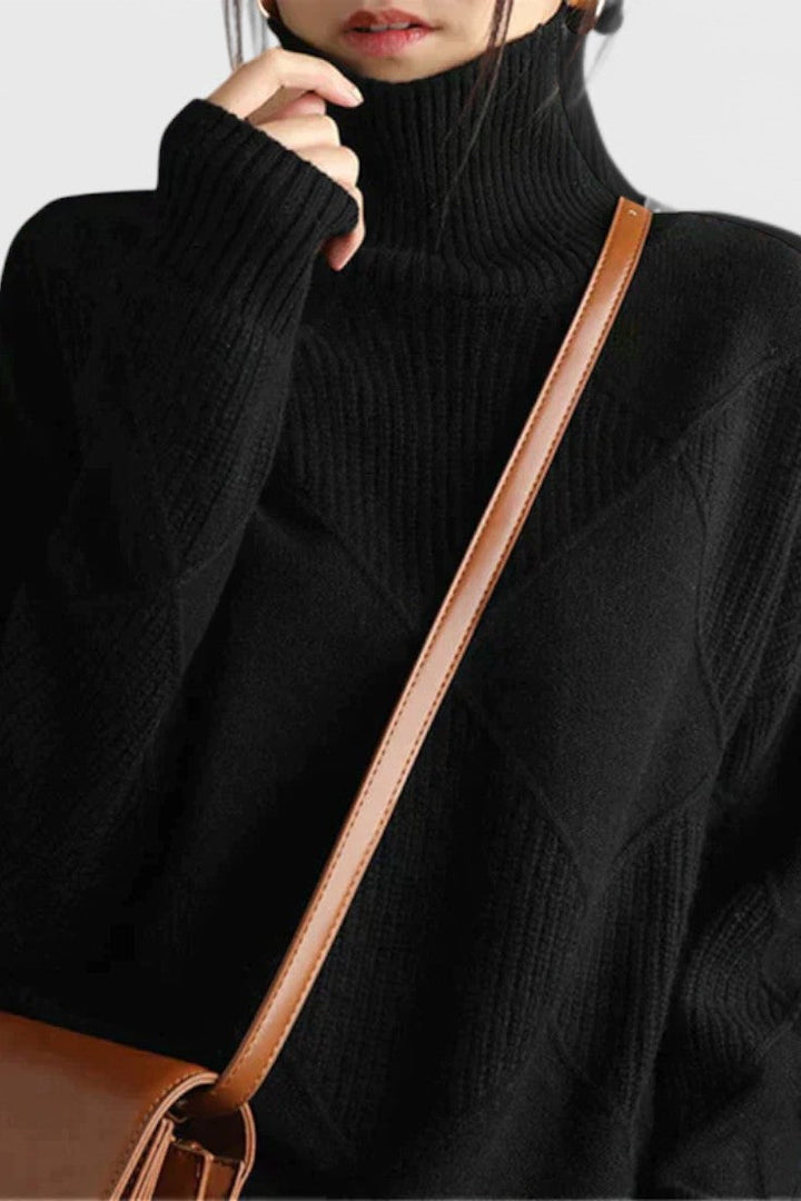 Vittoria | Weicher Pullover mit hohem Kragen