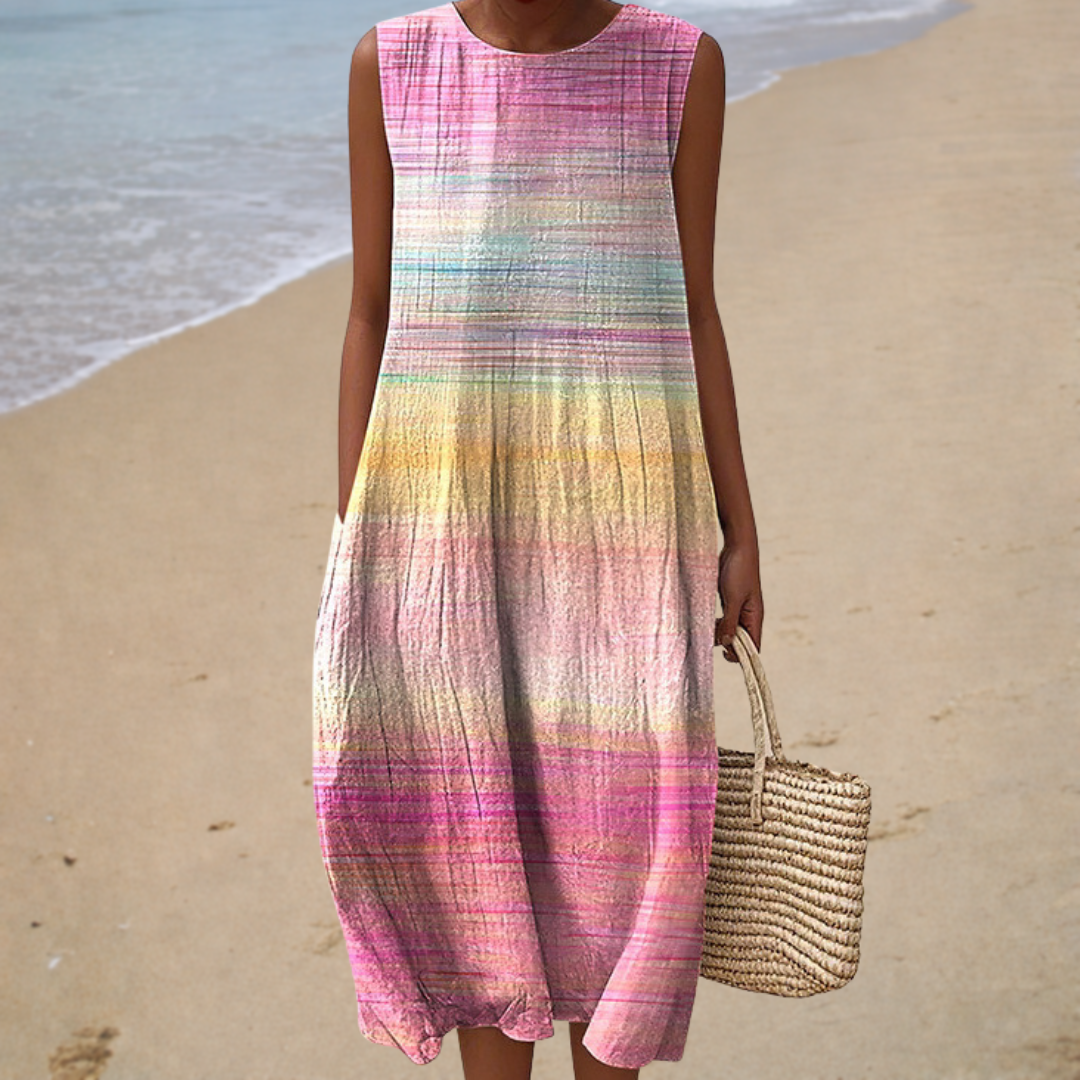 Bequemes Sommerkleid Ärmellos