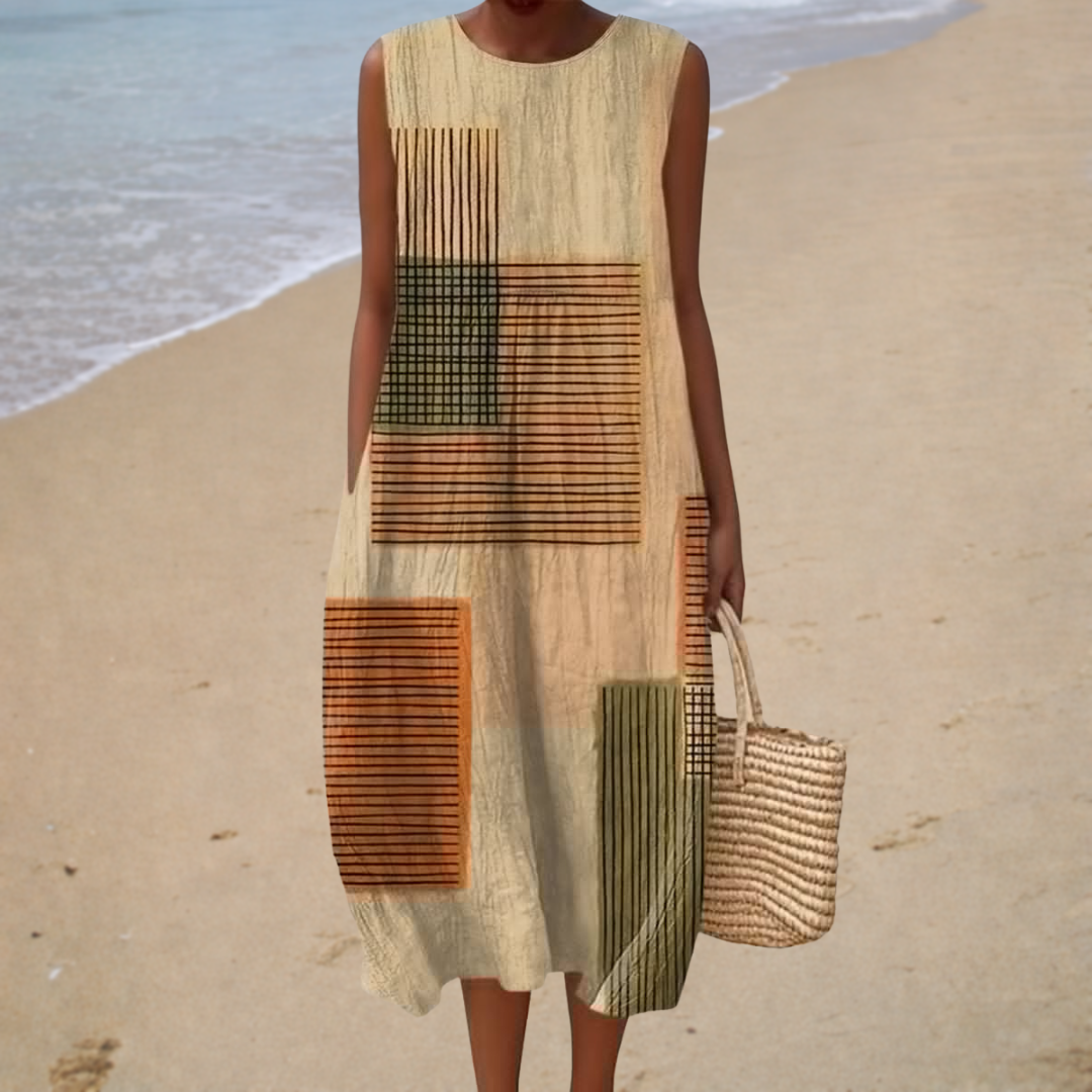 Bequemes Sommerkleid Ärmellos