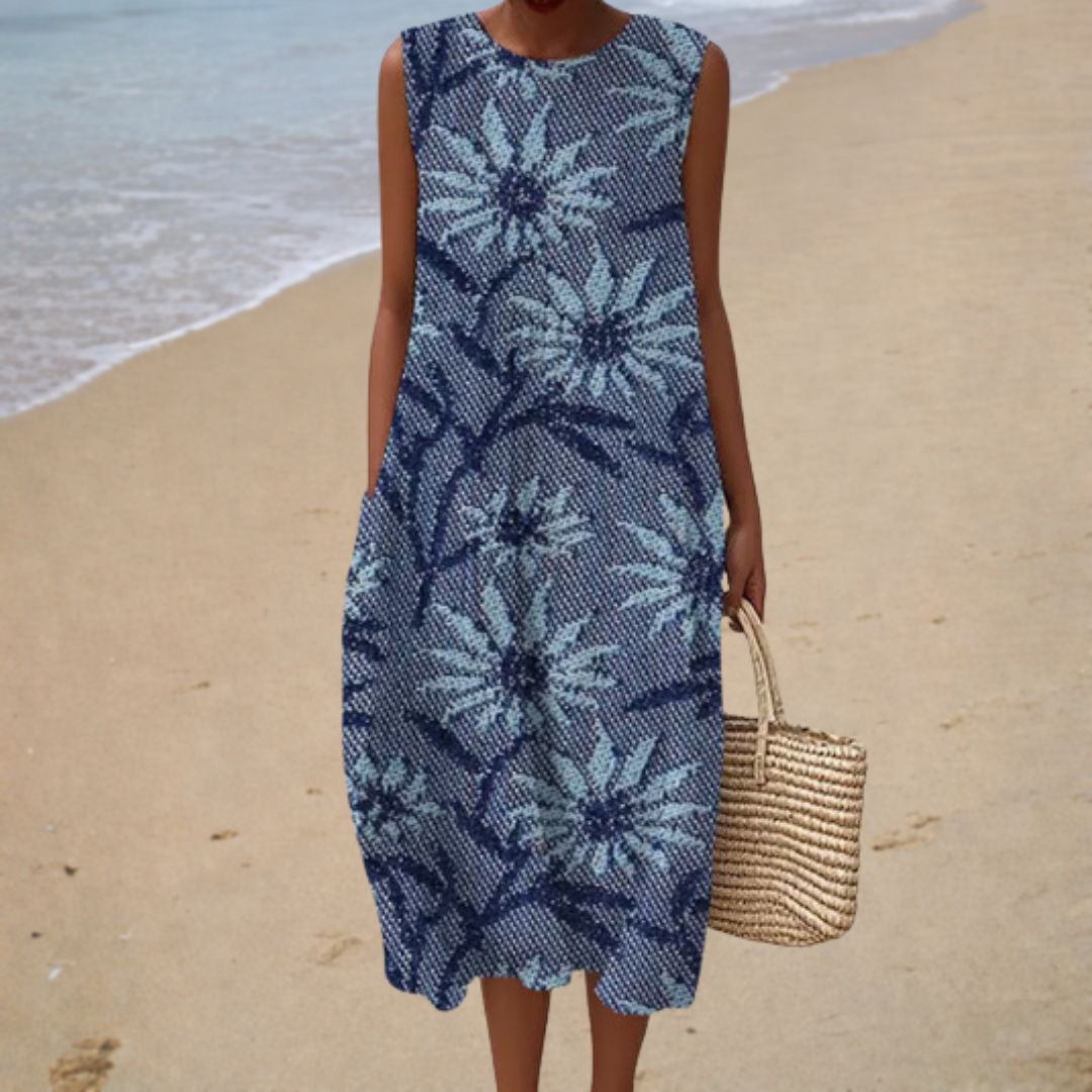 Bequemes Sommerkleid Ärmellos