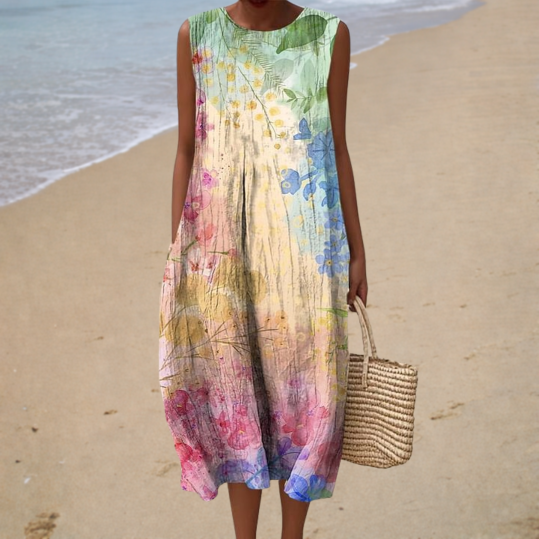 Bequemes Sommerkleid Ärmellos