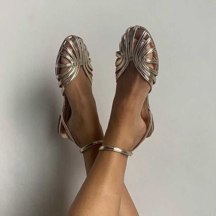 Salome | Schmuck-Sandalen mit Riemchen
