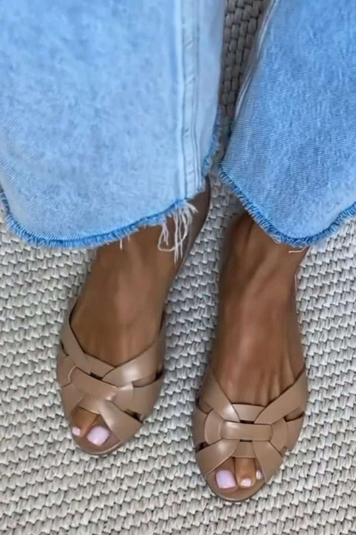 Svenja | Natürliche Flechtsandalen