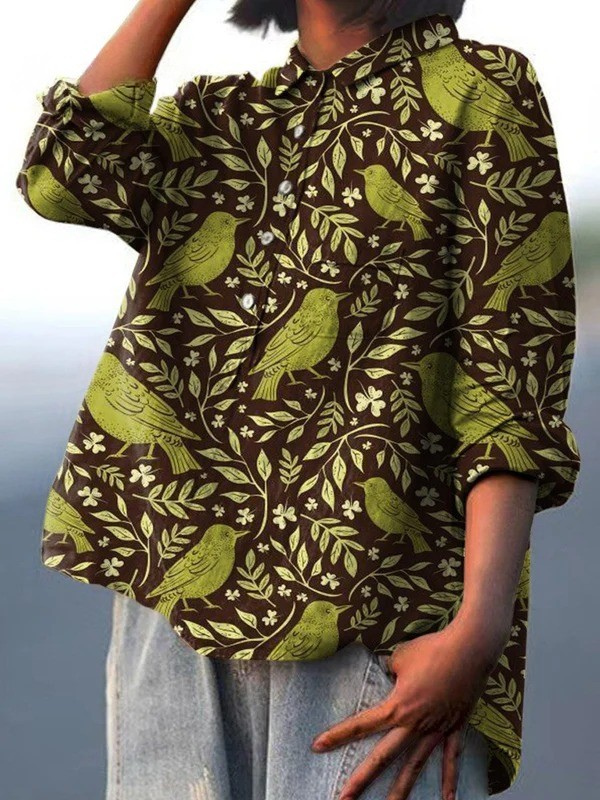 Livia | Lässiges T-Shirt im Vintage-Stil mit Blumenmuster