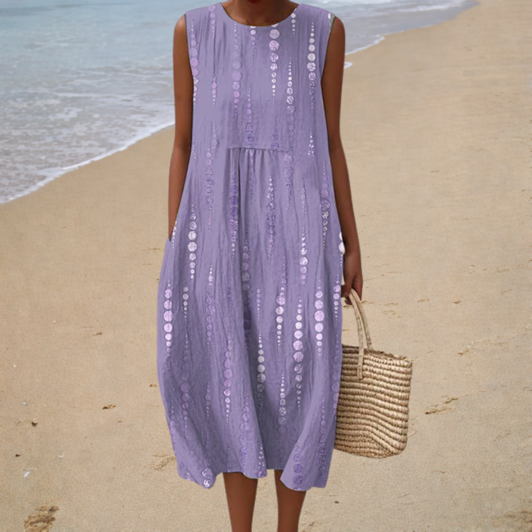 Bequemes Sommerkleid Ärmellos