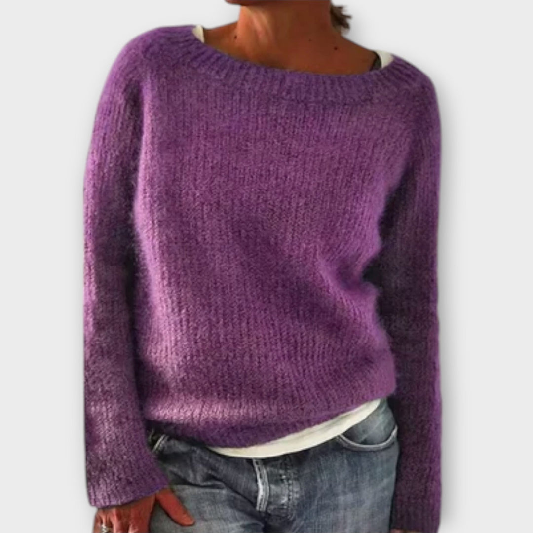 Regine – einfarbiger Pullover