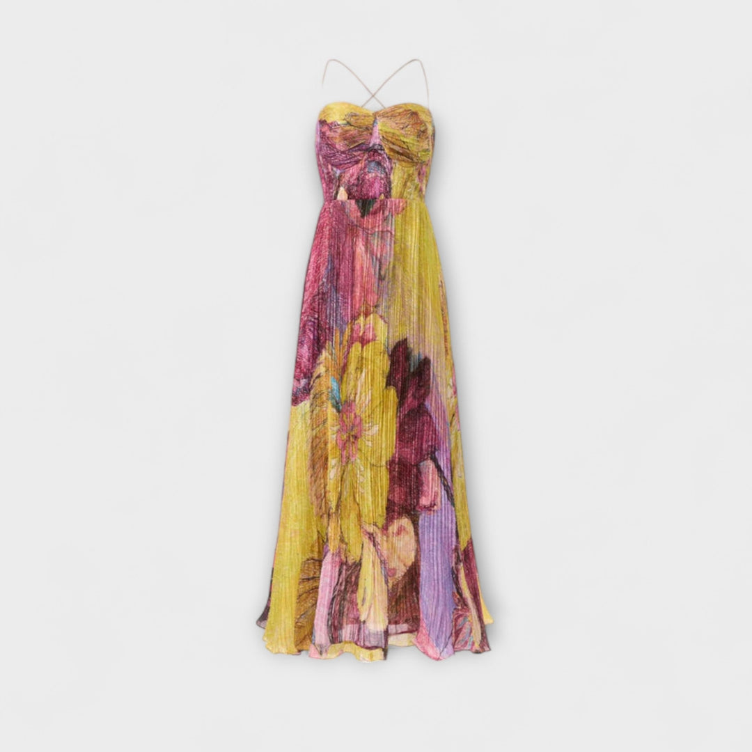 Kiara - Maxikleid mit lebhaftem Ikat-Druck