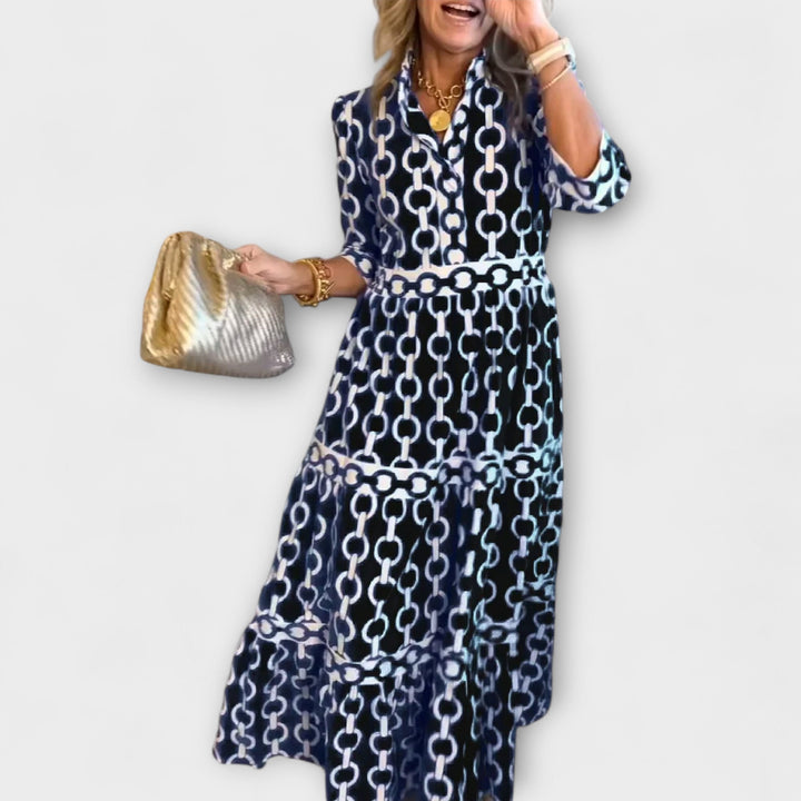 Sofia - Midi-Kleid mit Ketten