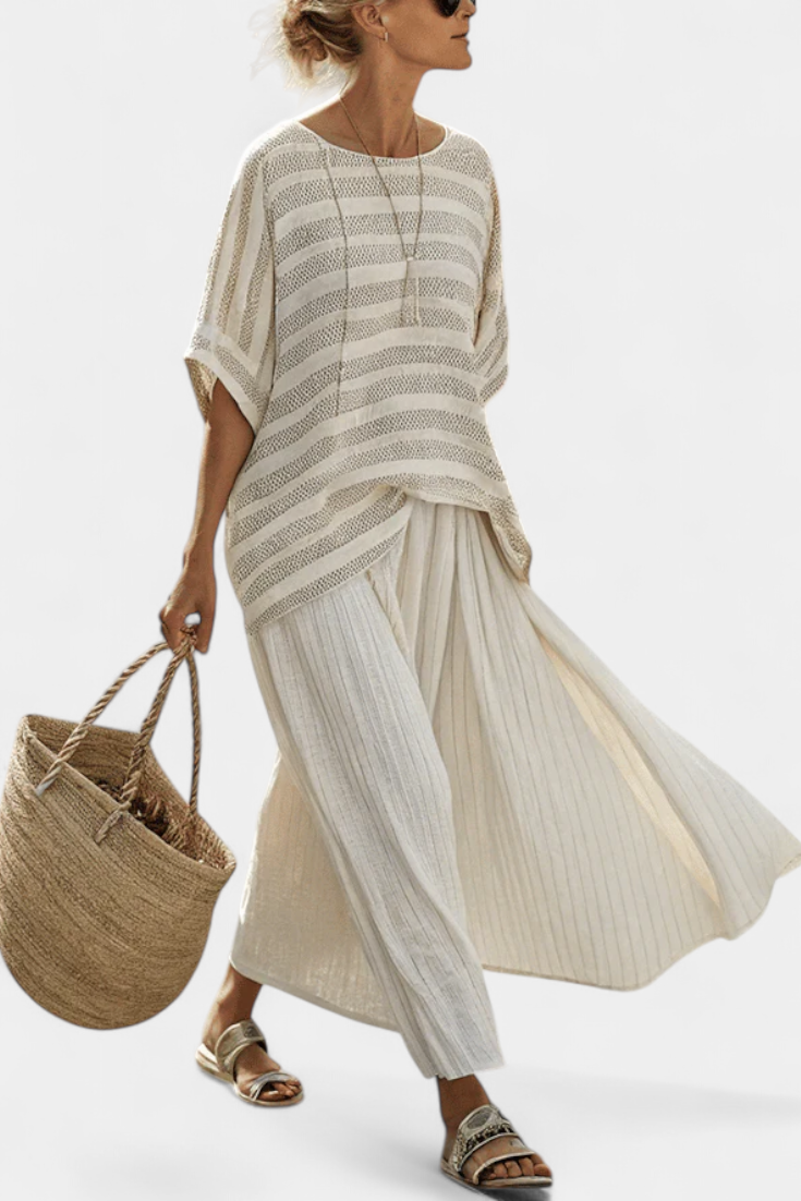 Isaura - Elegantes Leinen-Set