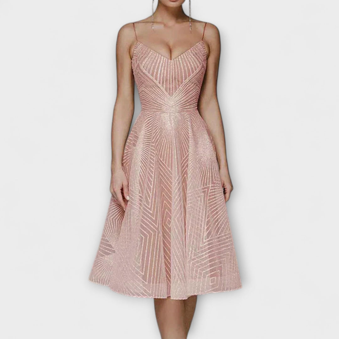 Elli - Damen Luxuskleid mit Stickereien