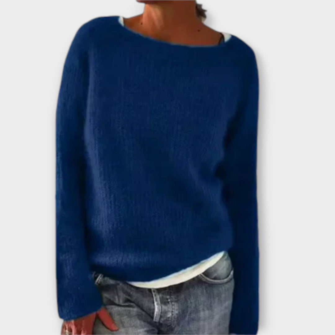 Regine – einfarbiger Pullover