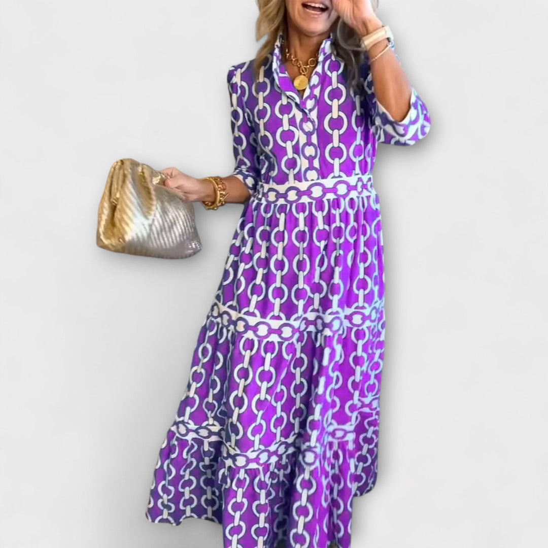 Sofia - Midi-Kleid mit Ketten