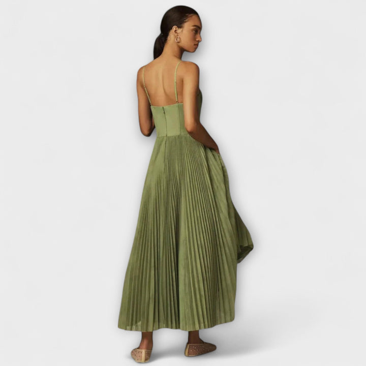 Marilyn - Faltenrock Midi Kleid aus Tüll mit Bustier-Design