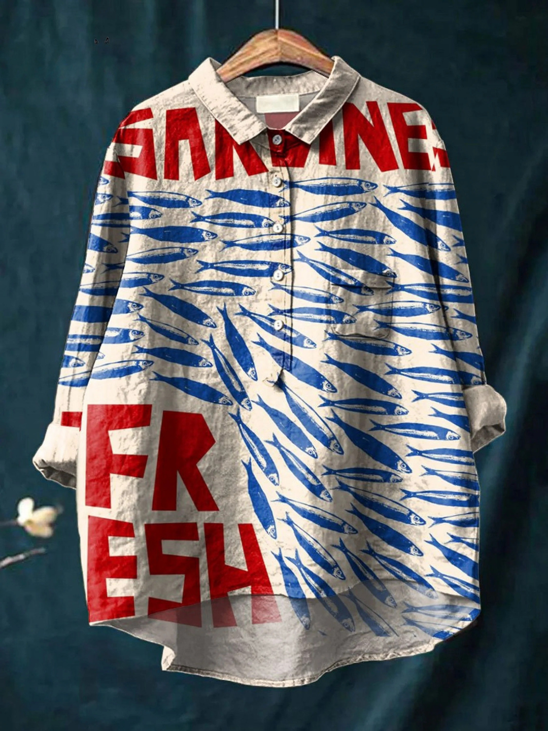 Luana | Lässiges Damen-T-Shirt mit Vintage-Fischkunst