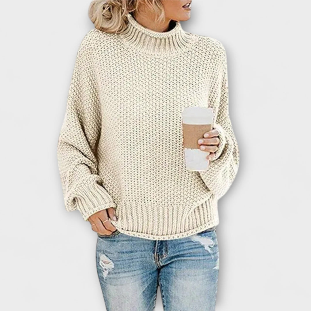 Fleur Rousse - Dicke Pullover mit hohem Kragen