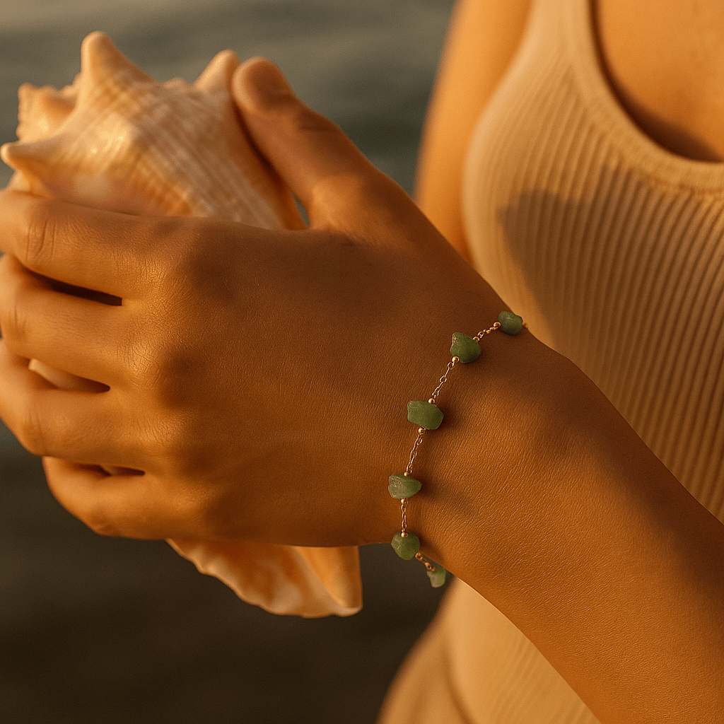 Armband mit Meeresfragmenten