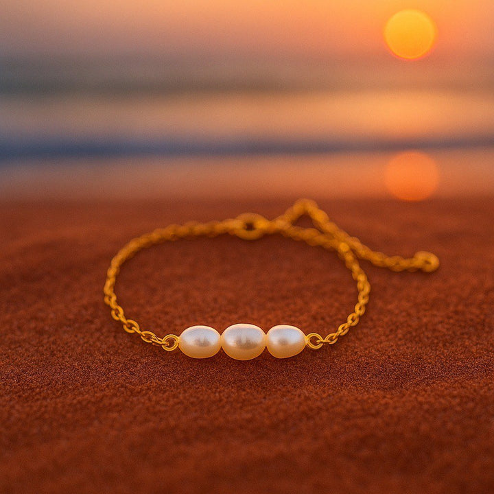Armband mit drei Perlen