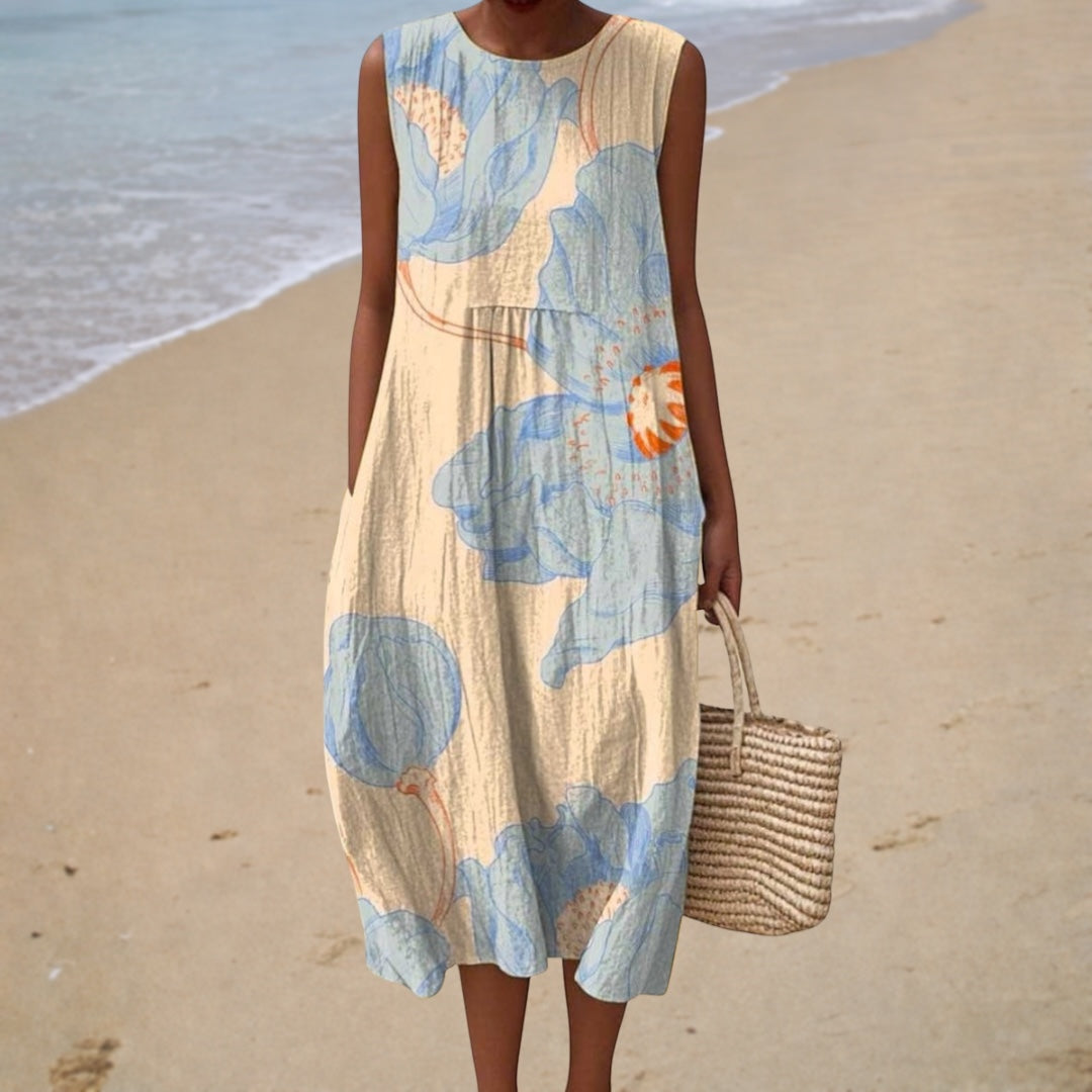 Bequemes Sommerkleid Ärmellos