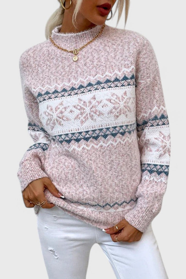 Stefania | Pullover mit Schneeflocken-Muster
