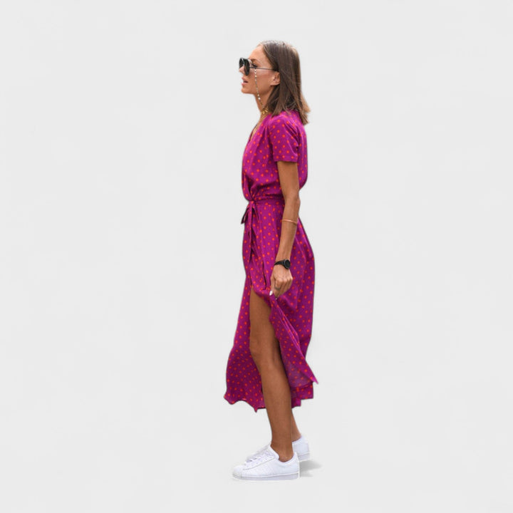 Lila Rosa - Boho Chic Kleid