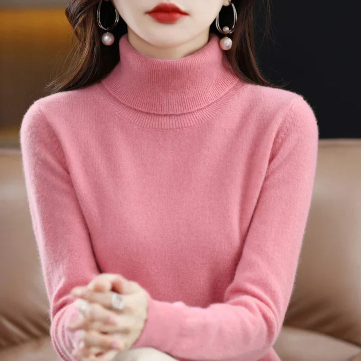Sofia | Eleganter Pullover mit Stehkragen