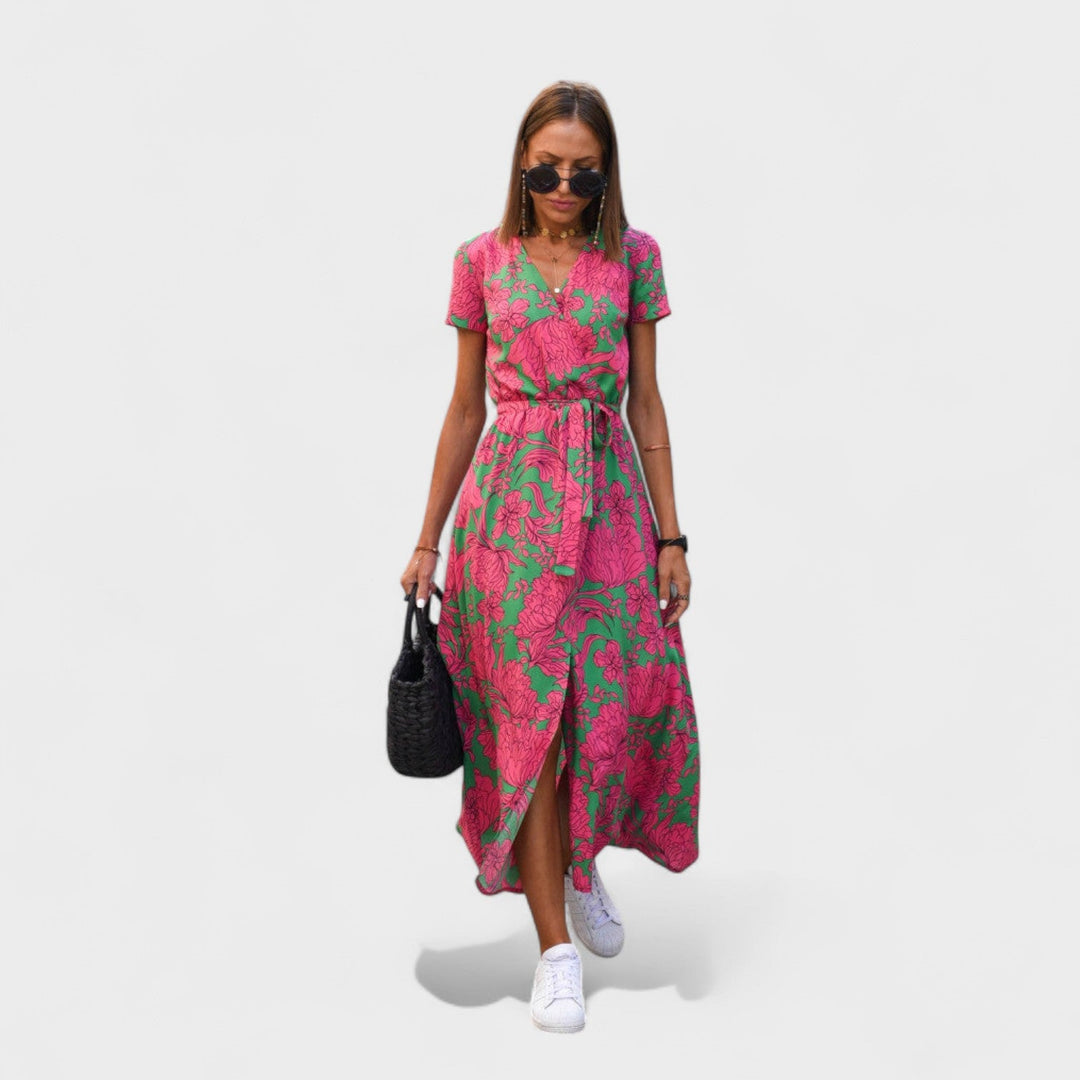 Lila Rosa - Boho Chic Kleid