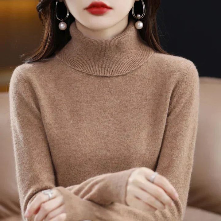 Sofia | Eleganter Pullover mit Stehkragen