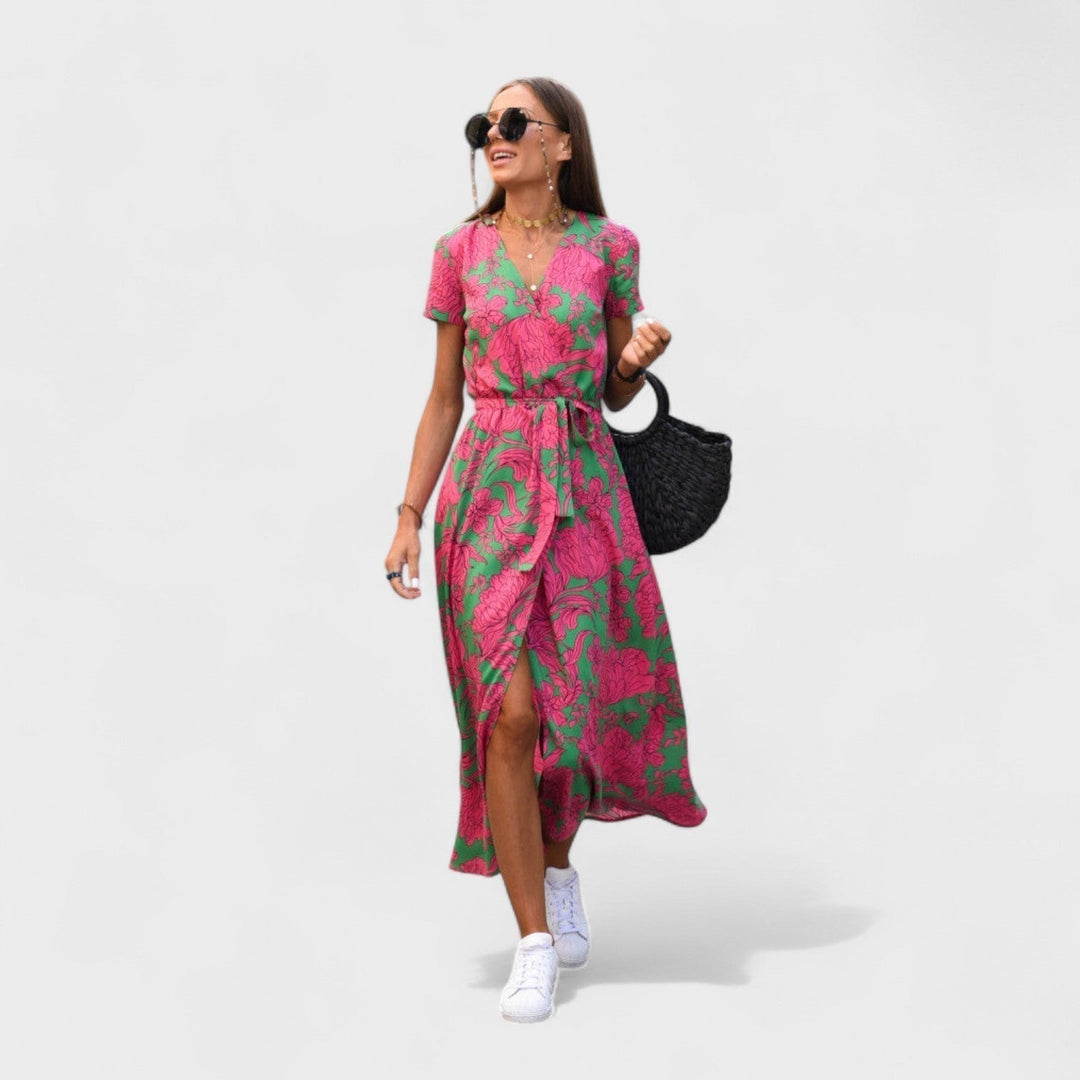 Lila Rosa - Boho Chic Kleid