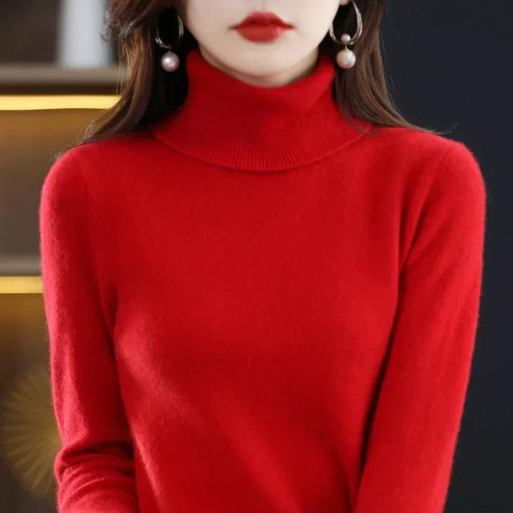 Sofia | Eleganter Pullover mit Stehkragen