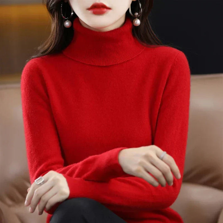 Sofia | Eleganter Pullover mit Stehkragen