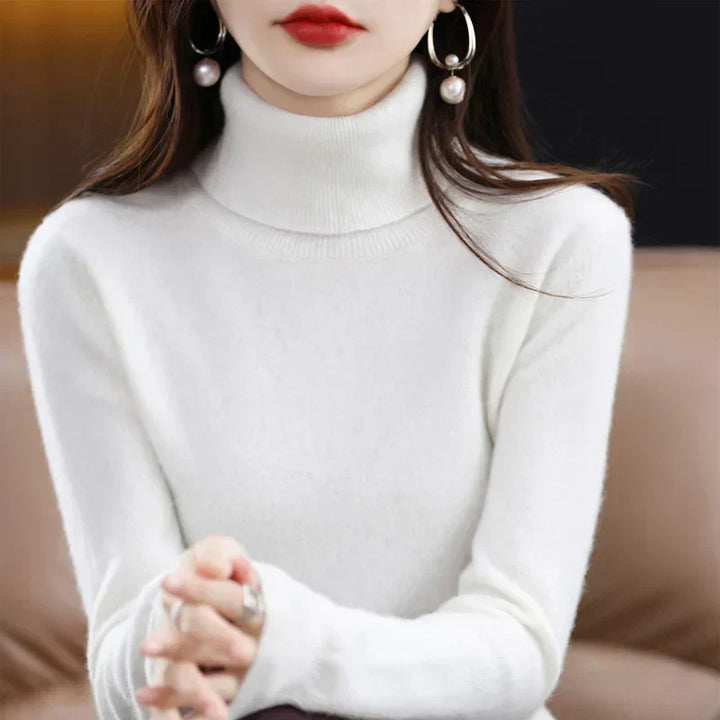 Sofia | Eleganter Pullover mit Stehkragen