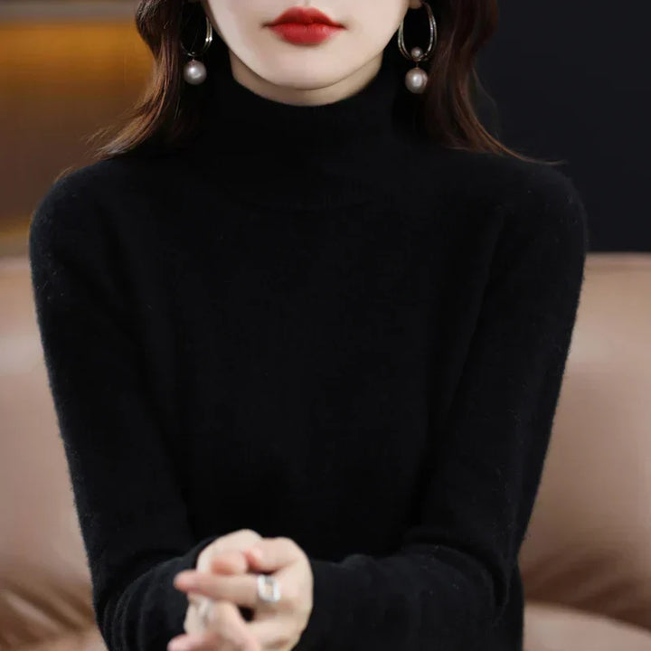 Sofia | Eleganter Pullover mit Stehkragen