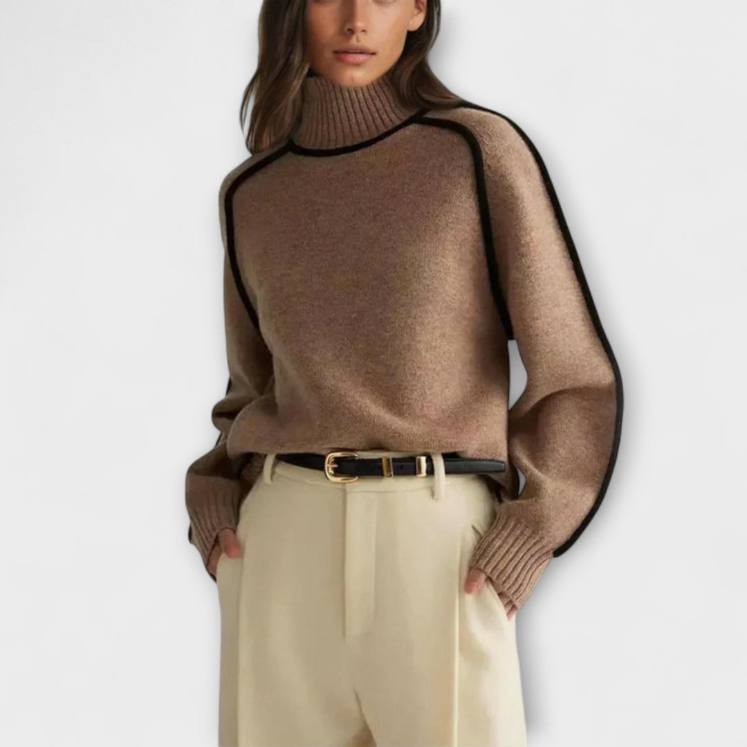 Julia - Pullover mit hohem Kragen