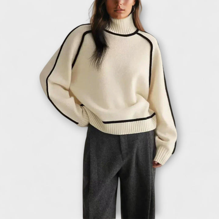 Julia - Pullover mit hohem Kragen